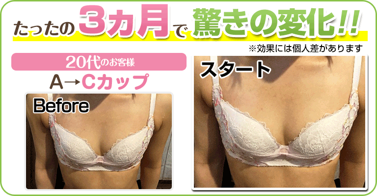 バストアップビフォーアフター